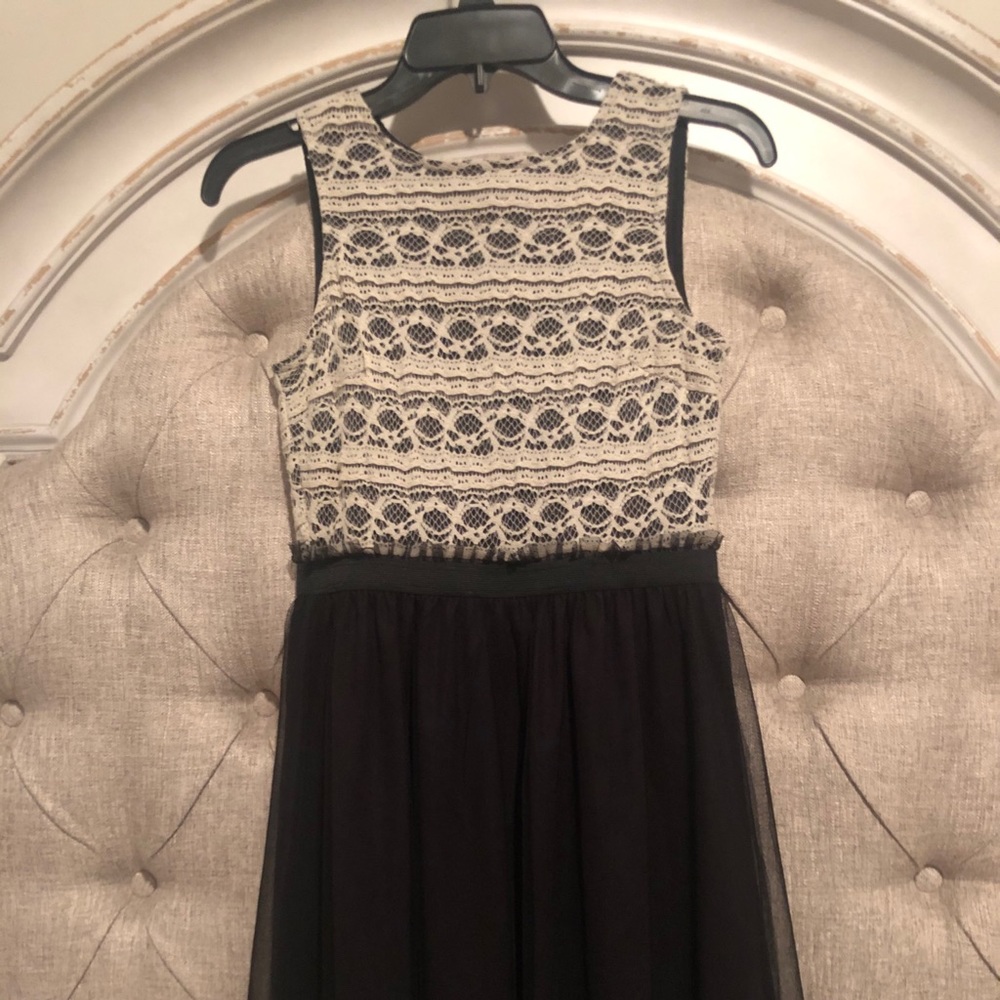 Black mesh and lace dress size XS